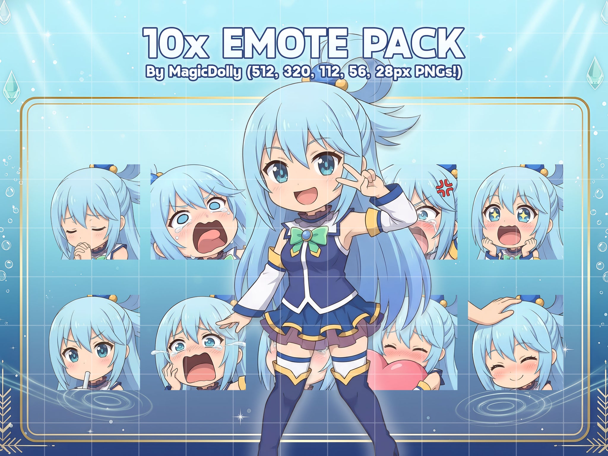 Aqua Emote Pack