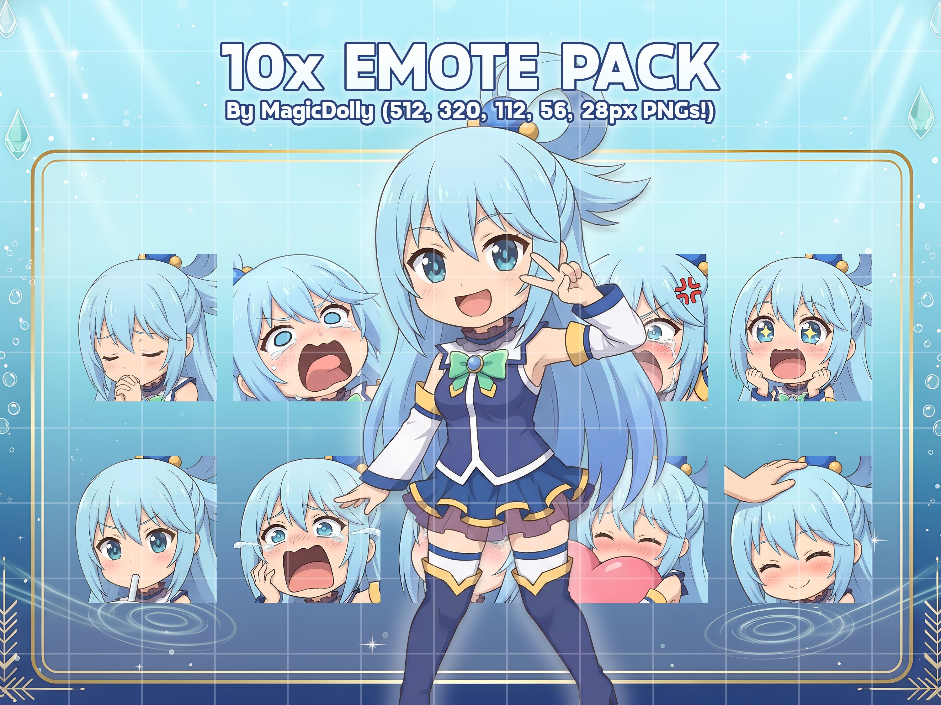 Aqua Emote Pack