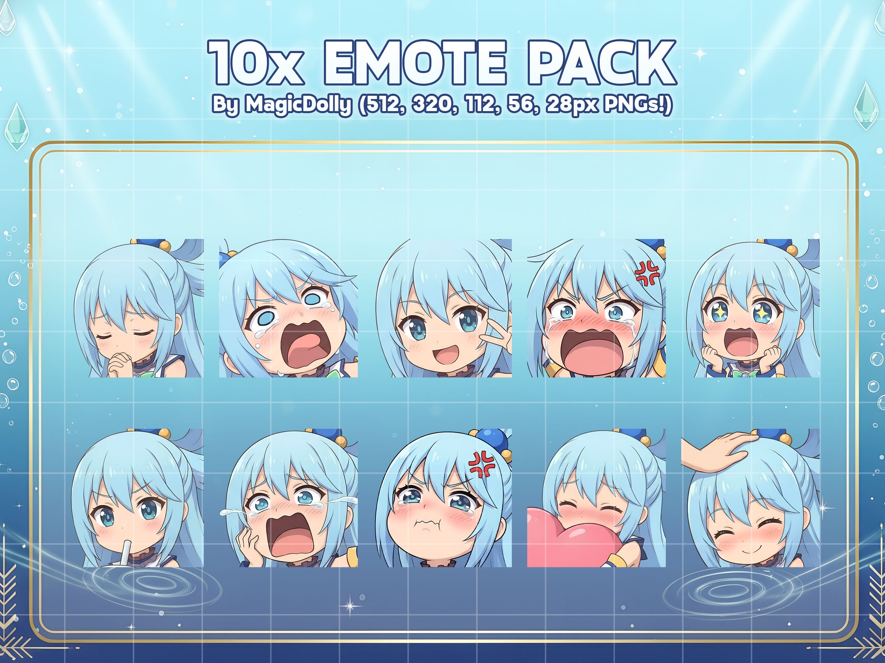 Aqua Emote Pack
