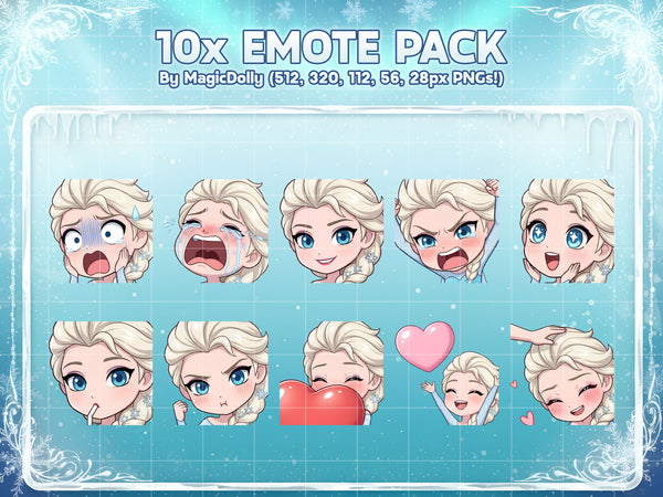 Elsa Emote Pack Hover