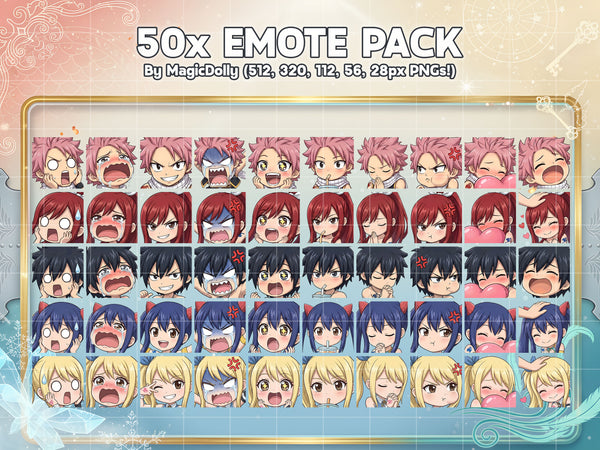 Fairy Tail Emote Bundle Hover