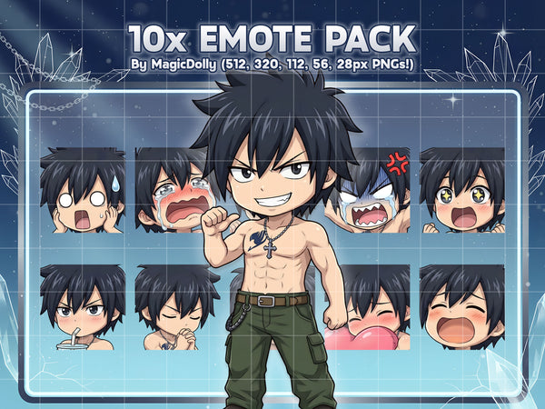Gray Fullbuster Emote Pack