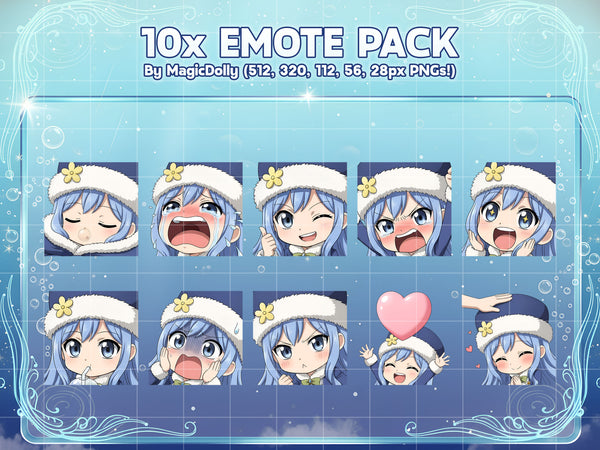 Juvia Lockser Emote Pack Hover