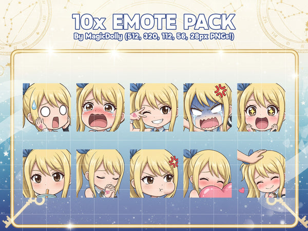 Lucy Heartfilia Emote Pack Hover