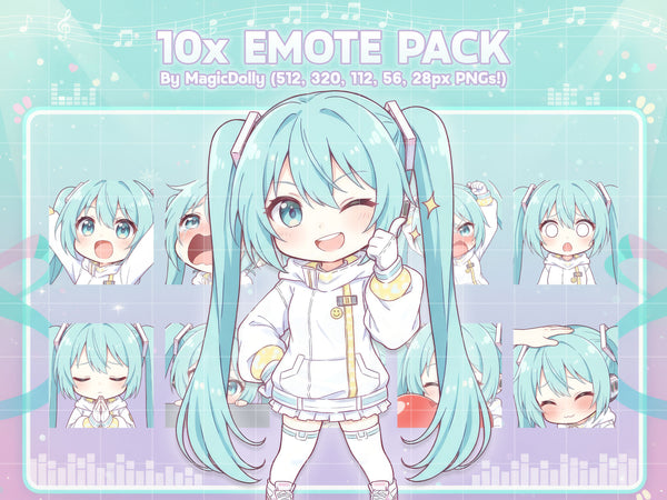 Hatsune Miku Emote Pack