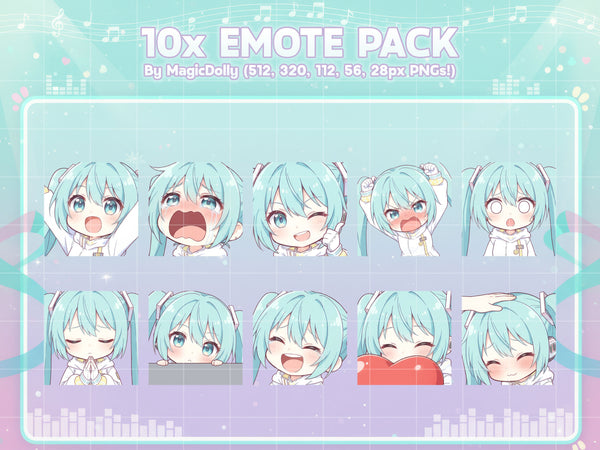 Hatsune Miku Emote Pack Hover
