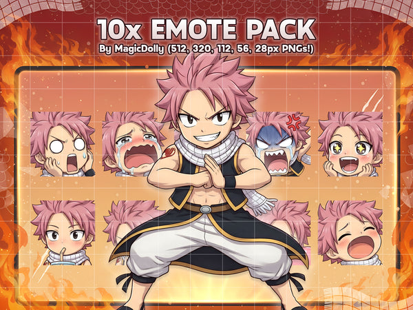 Natsu Dragneel Emote Pack