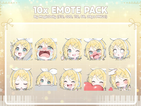 Kagamine Rin Emote Pack Hover