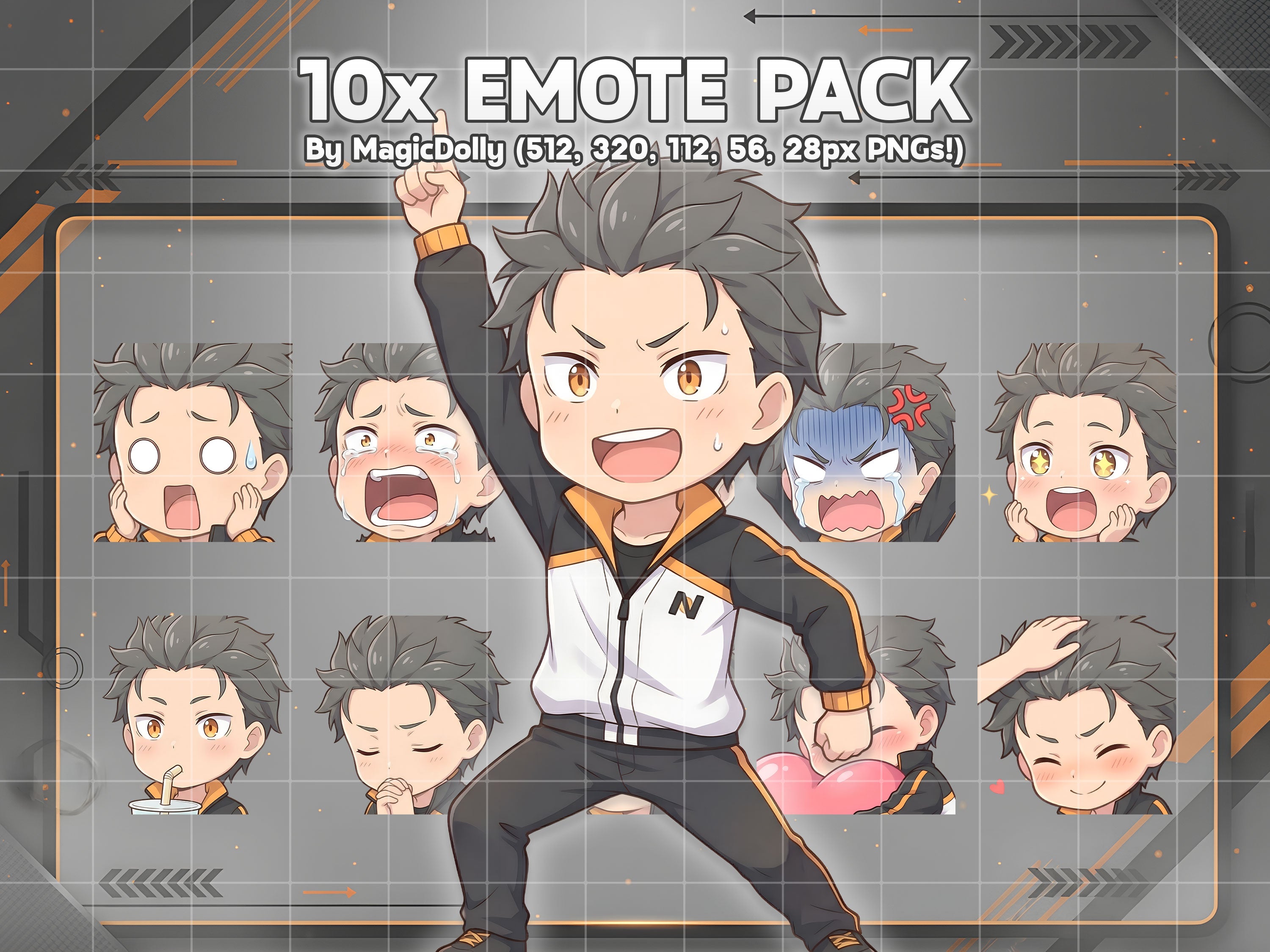 Subaru Natsuki Emote Pack