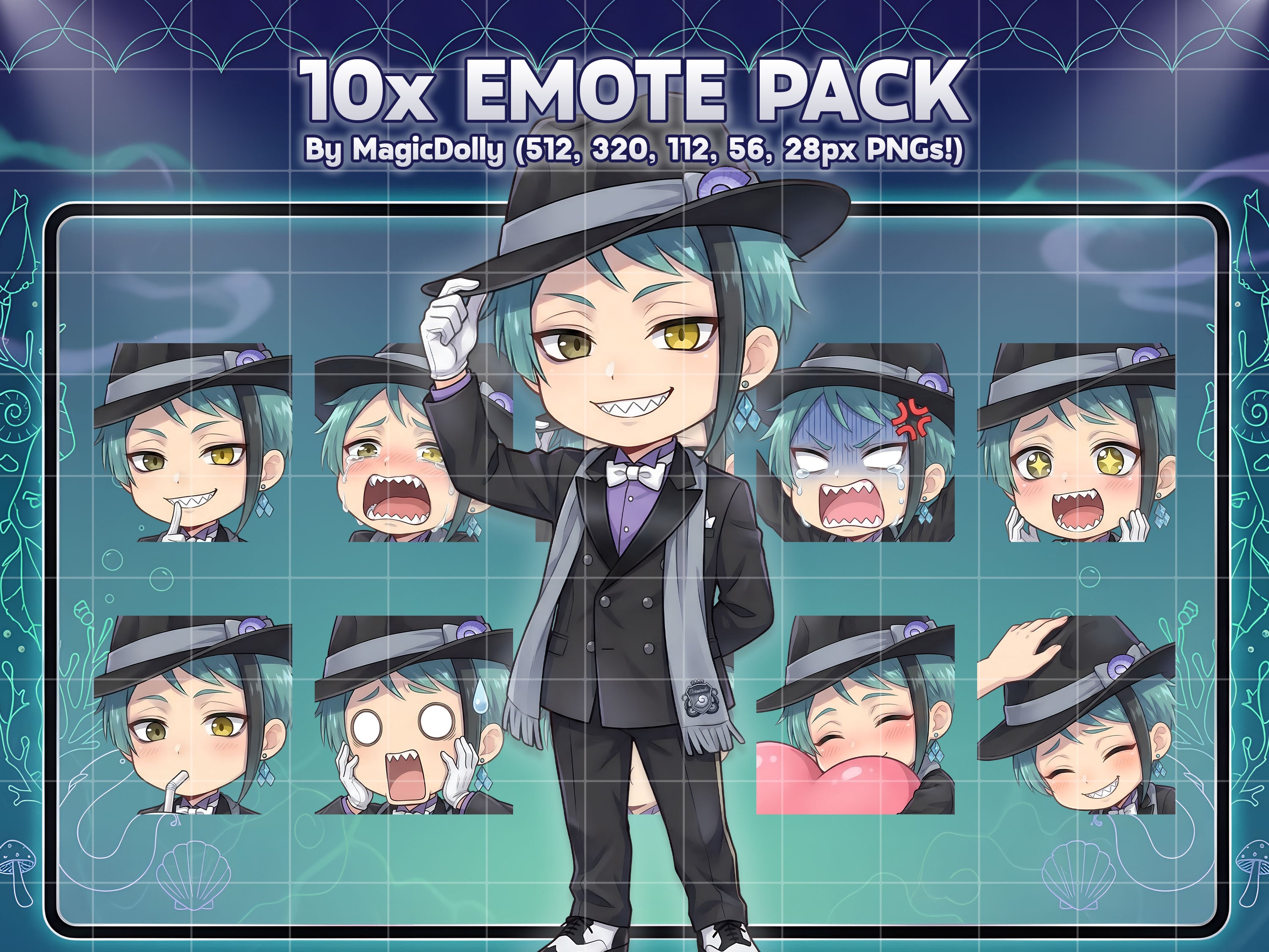 Jade Leech Emote Pack