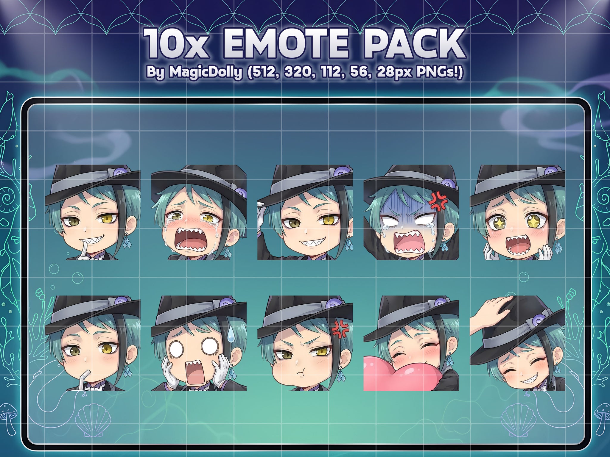 Jade Leech Emote Pack