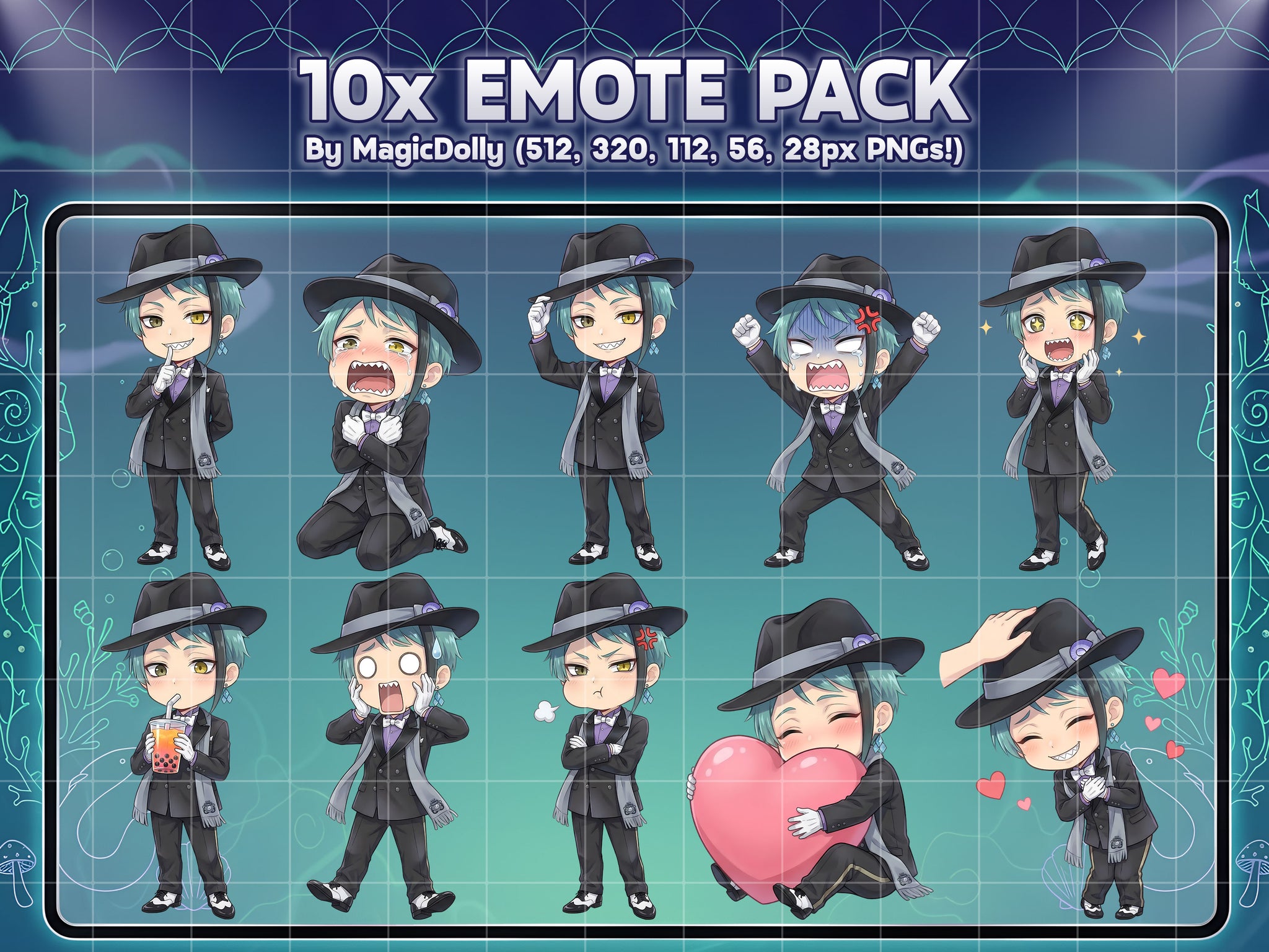 Jade Leech Emote Pack