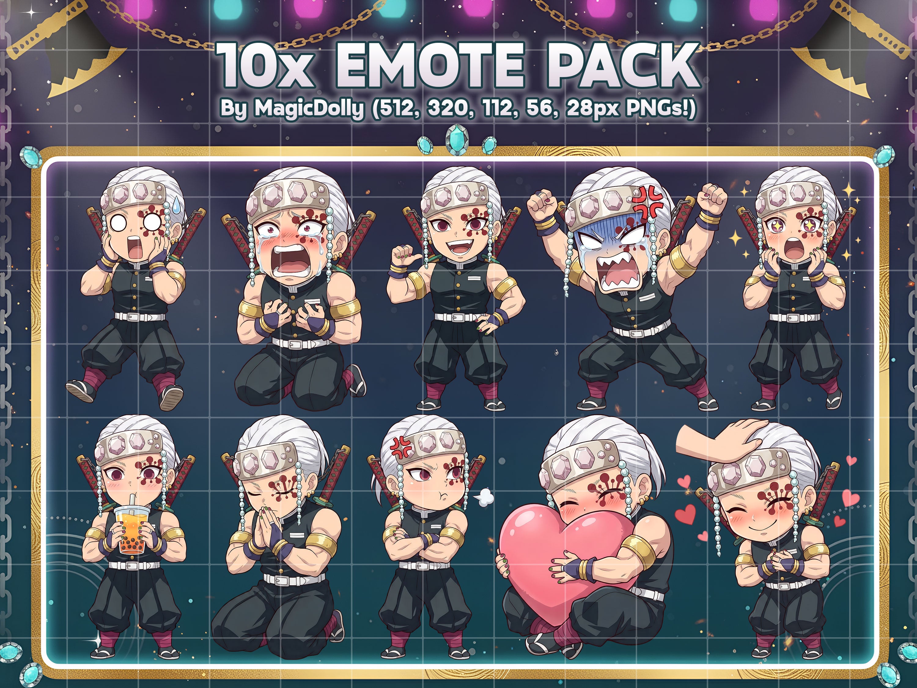 Tengen Uzui Emote Pack