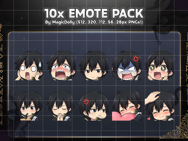 Zeref Dragneel Emote Pack