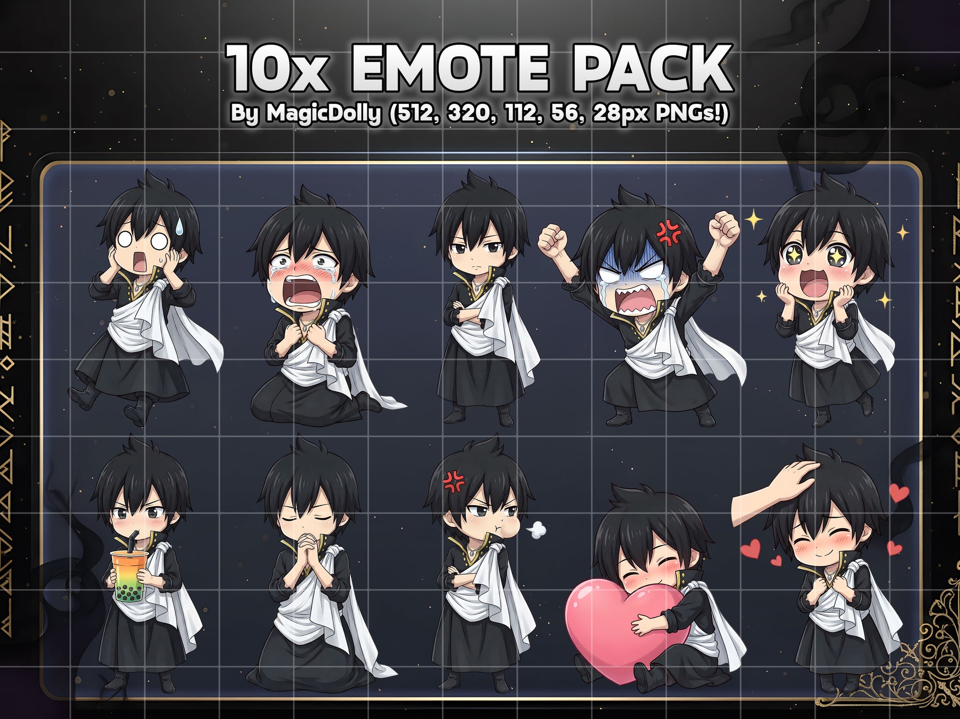 Zeref Dragneel Emote Pack