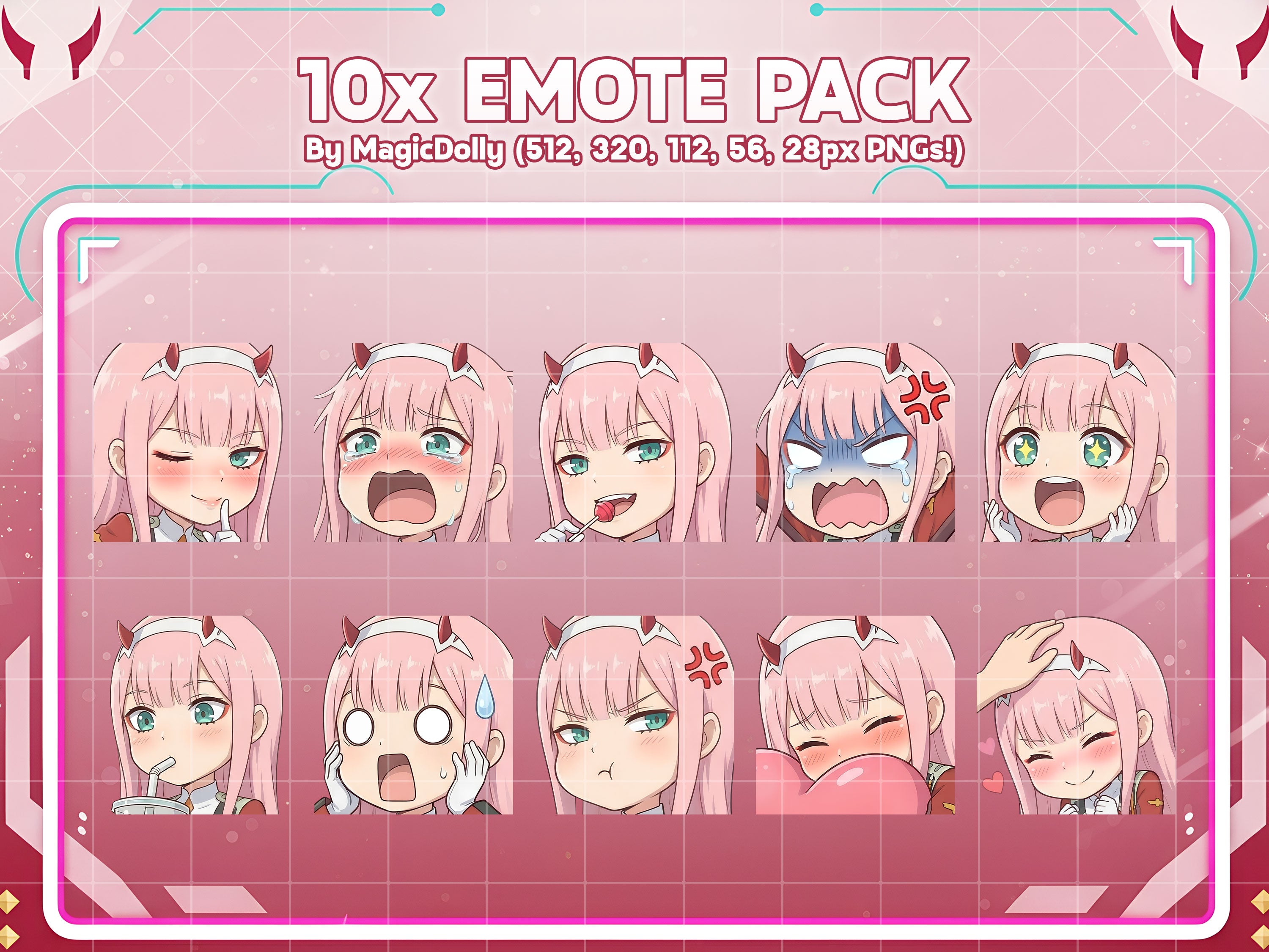 Zero Two Emote Pack